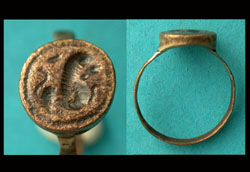Ring, Roman, Men's, Hippocampus Intaglio, ca. 2nd-3rd Cent